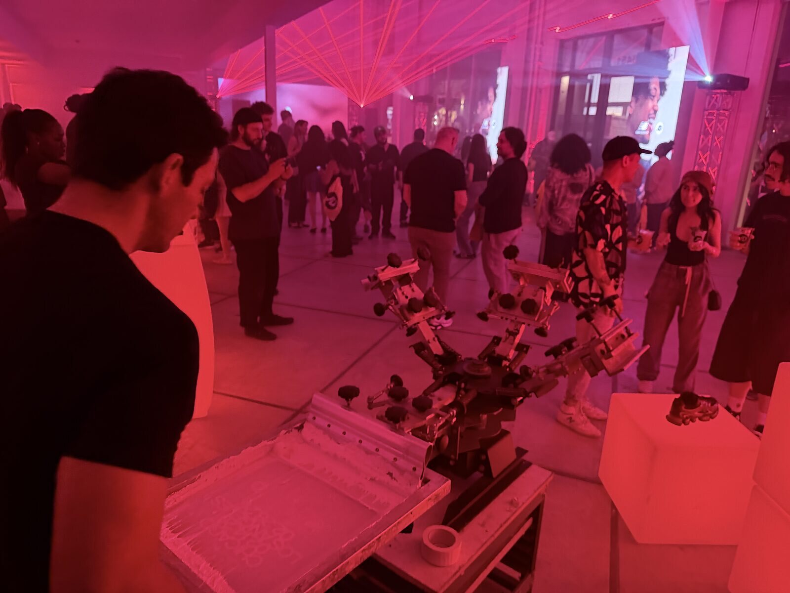 Live event printing at a Nashville brand activations & pop-ups event